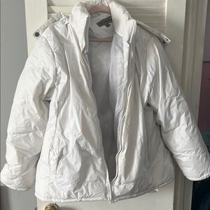 2X White Puffer Jacket